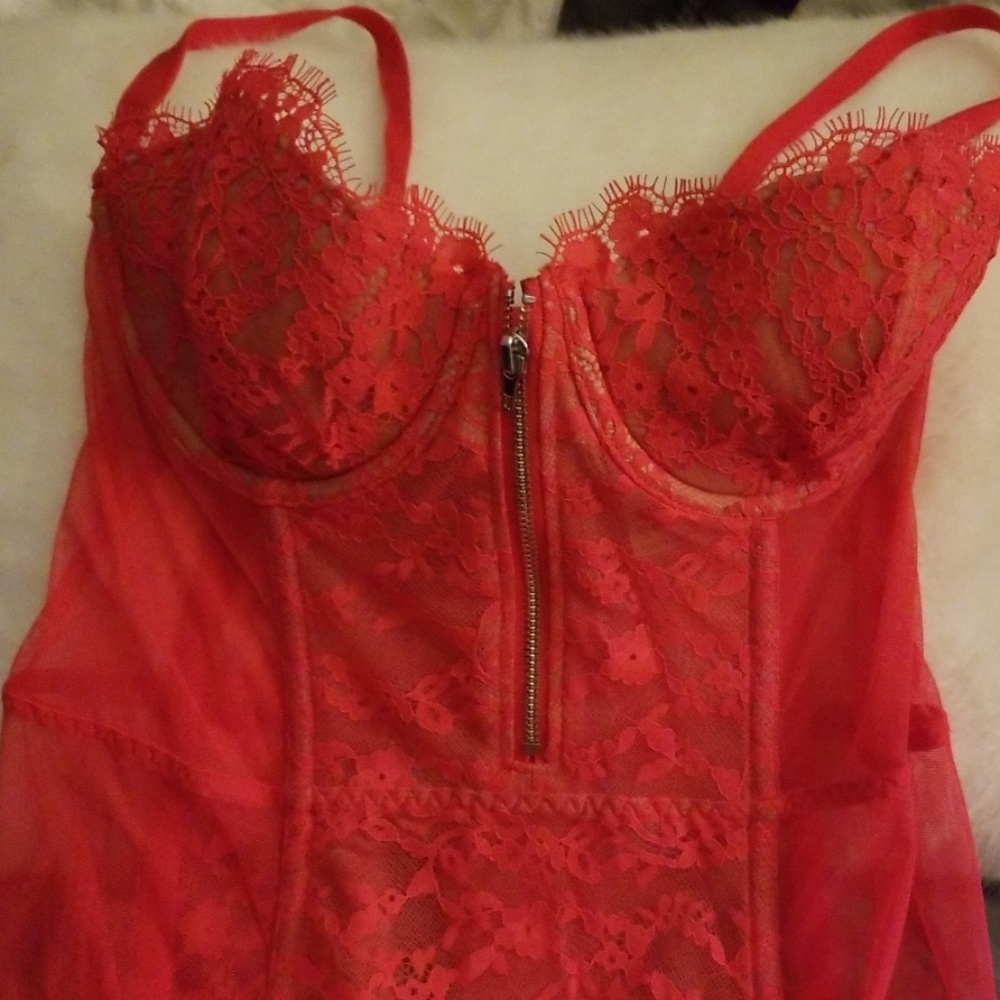 Victoria Secret garter dress.